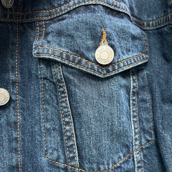 Gap logo cropped jean jacket - Picture 4 of 5